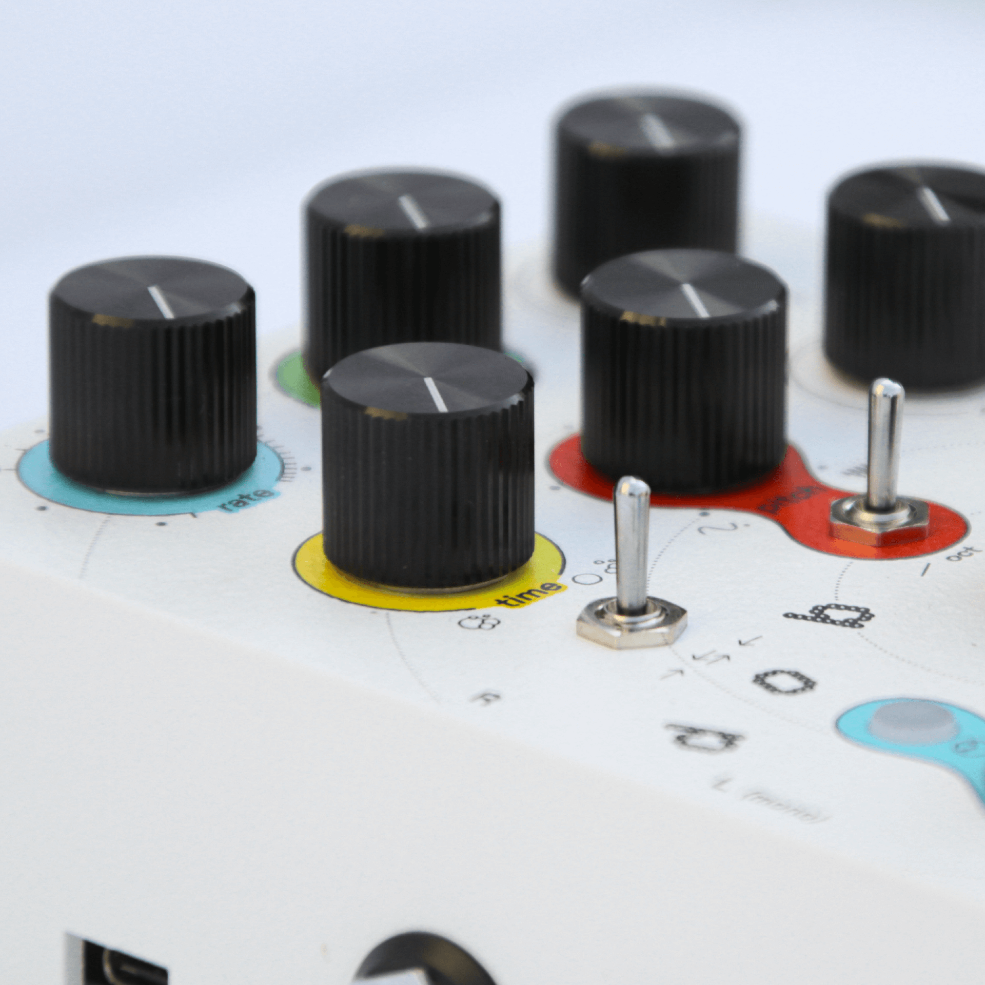 Dobbo pedal - main controls side view